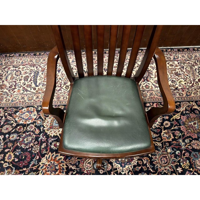 English Swivel Office Chair For Sale - Image 6 of 8