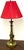 Mid-Century Modern Antique Brass Cherub Table Lamp with Fabric Shade from Unbekannt, 1950s For Sale - Image 3 of 10
