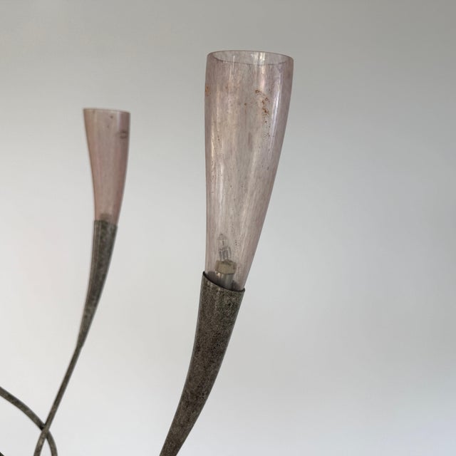 1980s Sergio Terzani Murano Chandelier For Sale In New York - Image 6 of 12