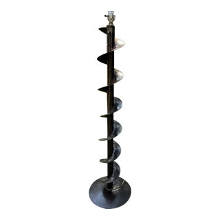1980s "Auger" Brutalist Floor Lamp For Sale