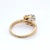 14k Yellow Gold Floral Engagement Ring With Wrap Around Band & Natural Diamonds, Size 7 For Sale In Phoenix - Image 6 of 9