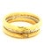 Circa 1980 Italian 18k Two-Tone Gold Torsade Bangle Bracelet Set For Sale - Image 4 of 13
