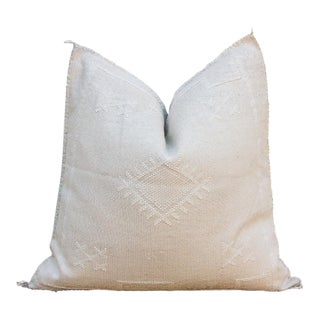 24" Riad Weave Moroccan Silk Pillow For Sale