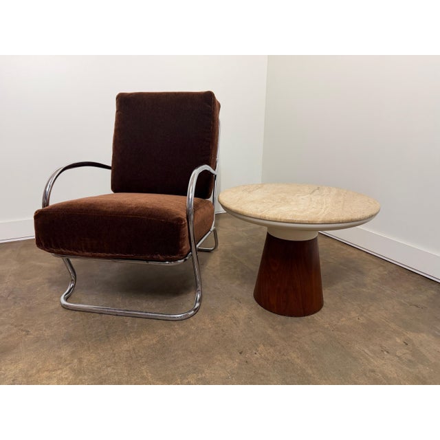Mid 20th Century Kem Weber Tubular Chrome Lounge Chair for Lloyd Manufacturing For Sale - Image 9 of 17