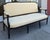 French Antique Directoire Sofa Settee W Nancy Corzine Yellow Upholstery For Sale - Image 3 of 6