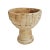 Mid 20th Century Vintage Old Wood India Mortar Cup For Sale - Image 5 of 5