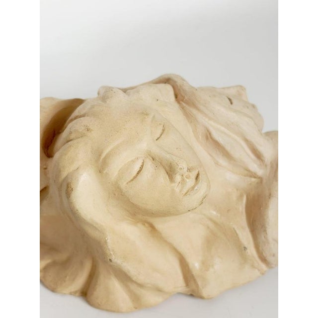 Raw Clay Sculpture with Faces, France, 1980s For Sale - Image 4 of 10