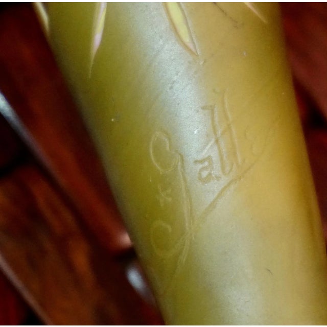 Emile Galle Tall Cameo Art Nouveau Vase 1904 For Sale In Dallas - Image 6 of 8