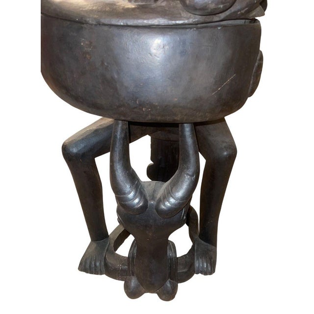 Monumental Yoruba Figural Ritual Vessel, Nigeria, Mid-20th Century For Sale In Los Angeles - Image 6 of 7