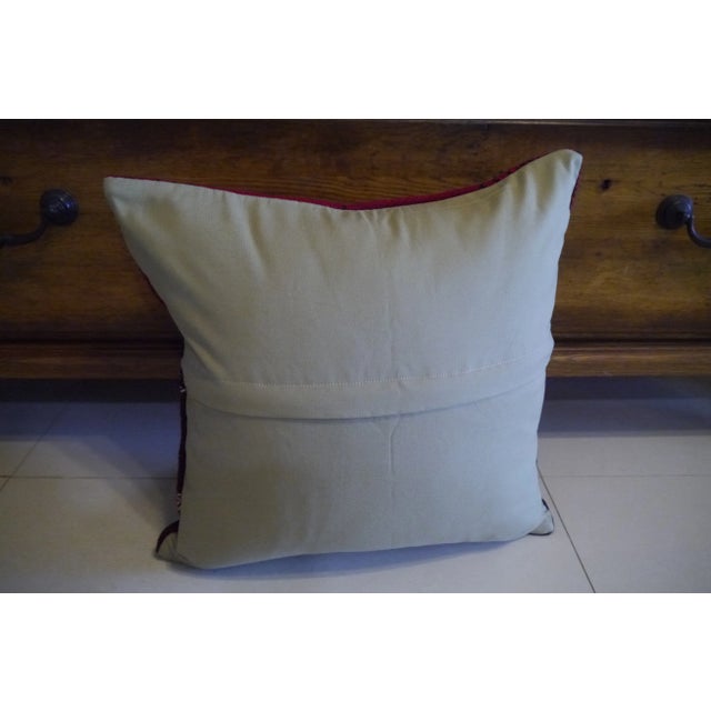 Turkish Vintage Turkish Kilim Pillow Cover For Sale - Image 3 of 9