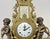 Louis XV Brass Marble Garniture Set with Candelabras, Set of 3 For Sale - Image 6 of 18