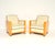 Art Deco Swedish Leather and Satin Birch Chairs, 1930s, Set of 2 For Sale - Image 16 of 16