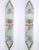 1940s Pair Vintage 1940s Art Deco Skyscraper Wall Sconces in Nickel Brass & Glass Rod Ship 4 Light For Sale - Image 5 of 5