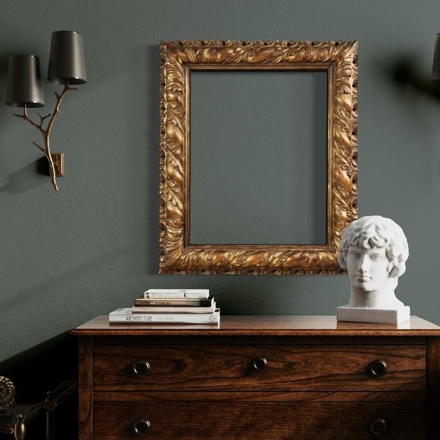 Mid-Century Italian Frame with Floral Ornaments, 1950 For Sale - Image 14 of 16