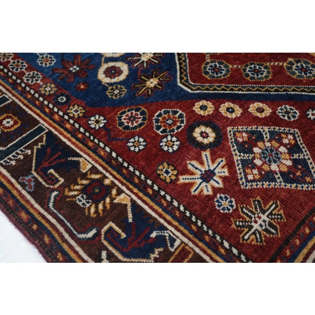 Antique Qashqai Rug 4'1'' x 6'10'' For Sale In New York - Image 6 of 10