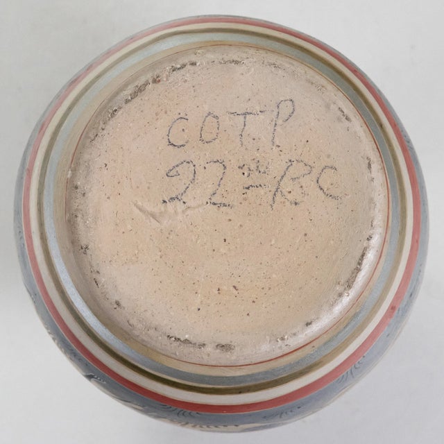 Vintage MCM Early Tonala Mexican Pottery Vase For Sale In Dallas - Image 6 of 9
