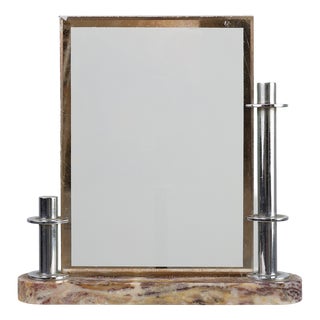Art Deco Picture Frame with Marble Base, France, 1920s For Sale
