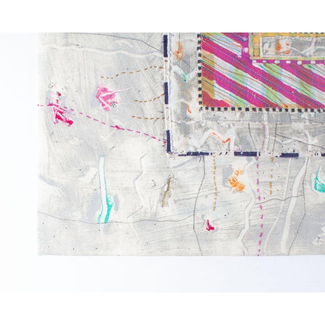 “Awaken From the Dream” Monoprint and Textile Art by Marlene Mancini Frist For Sale - Image 4 of 8