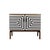Black Polish Cabinet with Op Art Motif, 1970s For Sale - Image 8 of 8