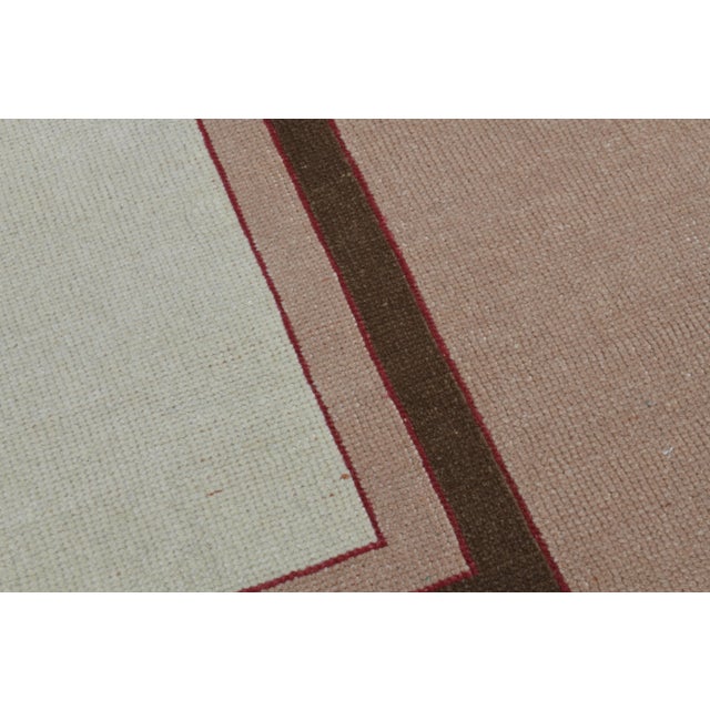 1970s Vintage Turkish Handmade Wool & Cotton Pink Area Rug For Sale - Image 9 of 11