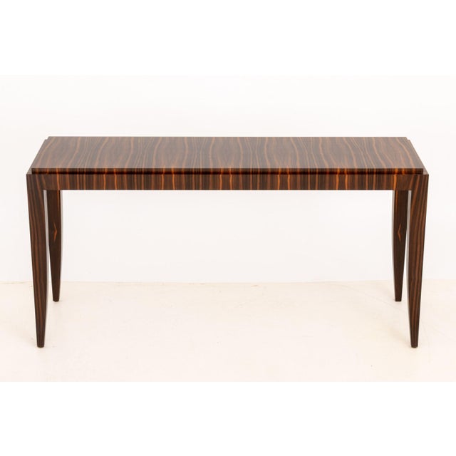 Art Deco Todd Hase "Gene" Macassar Console Table For Sale - Image 3 of 11