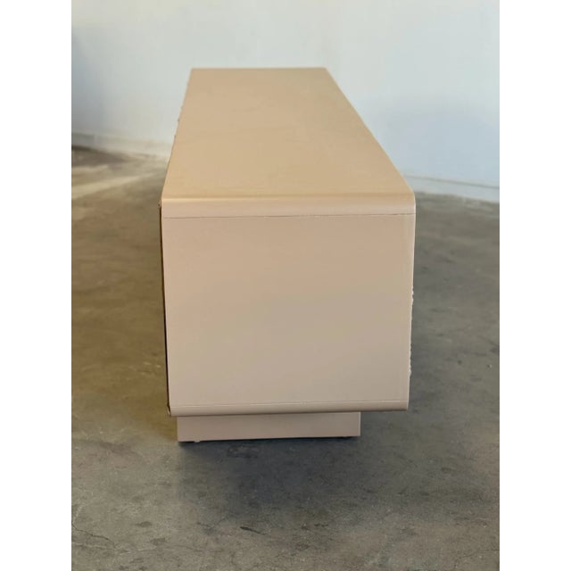 Wood 1970s Brutalist Low Profile Credenza For Sale - Image 7 of 15