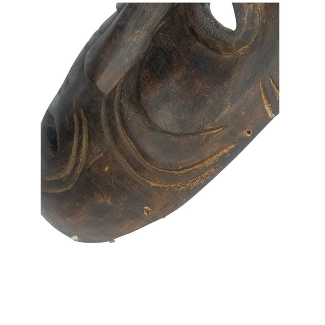 1950s Dan Gle Face Mask Ivory Coast Deangle Type Hardwood Ethnographic Tribal For Sale In Philadelphia - Image 6 of 9