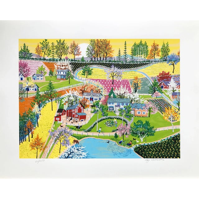 Serigraph on paper. Hand signed and numbered by the artist. Sheet size: 22.75 x 28.5 inches. Image size: 17 x 23 inches....