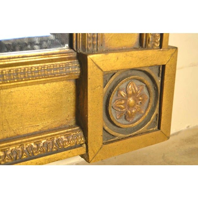 Traditional Empire Style Giltwood Looking Glass For Sale - Image 3 of 5