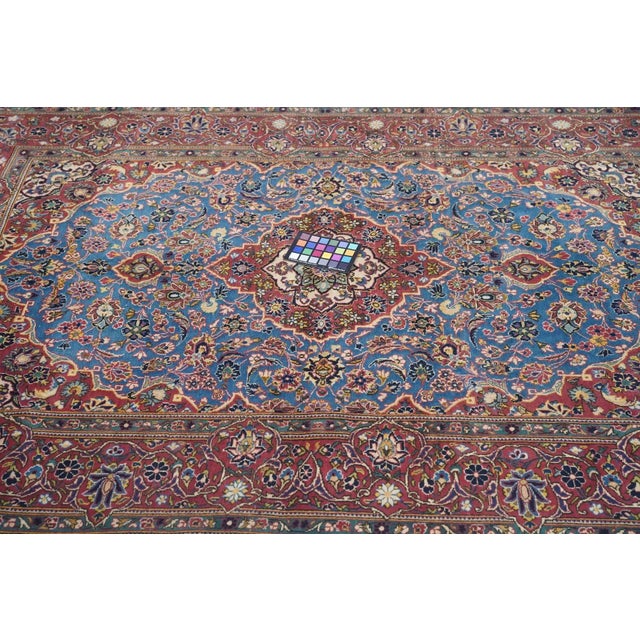 Vintage Persian Kashan Rug 4'7'' X 6'10'' For Sale - Image 9 of 11