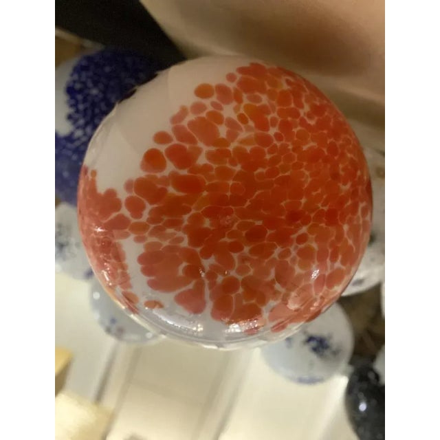 Metal Amber and Black Murrine Sphere Lamp in Murano Glass from Simoeng For Sale - Image 7 of 10