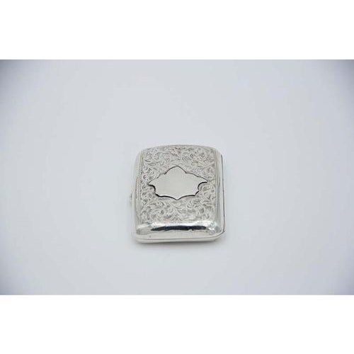 Silver Cigarette Case in Curved Shape For Sale - Image 9 of 9