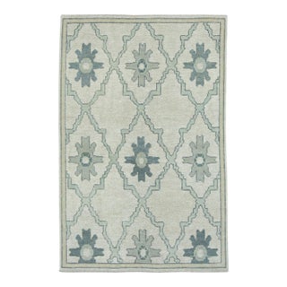 Turkish Oushak Rug 4'1" x 6'2" #18092 For Sale