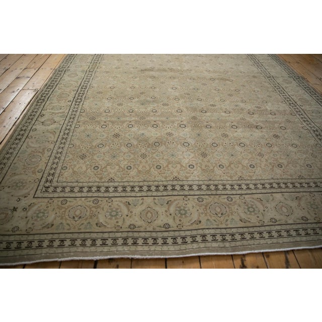 Vintage Distressed Tabriz Carpet - 8'1" X 11'7" For Sale - Image 10 of 12
