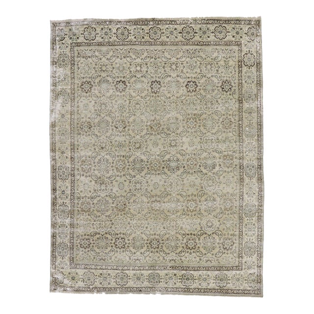 Antique Persian Mahal Rug - 09'03 X 12'00 For Sale