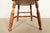 Wood Ethan Allen Style American Colonial Solid Oak Spindle Back Windsor Dining Chairs, Set of Four For Sale - Image 7 of 10