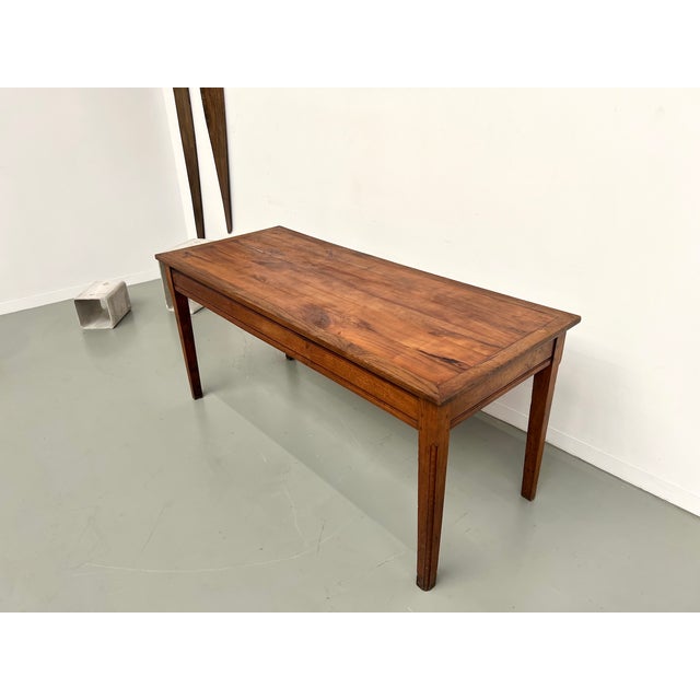 Small Oak and Cherry Table, 1950s For Sale - Image 12 of 18