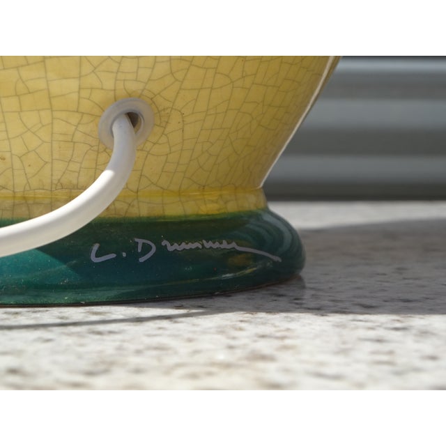 Ceramic Provençal Lamp in Glazed Ceramic by Drimmer, 1960s For Sale - Image 7 of 17