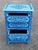 Hand‑Painted Moroccan Nightstand / Blue Zoua9 Woodwork For Sale - Image 4 of 7