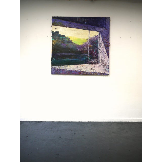 Early 21st Century Riemer Den Ouden, View, Oil on Canvas For Sale - Image 5 of 5