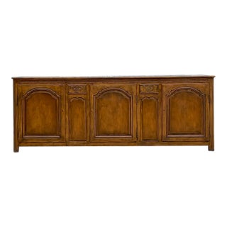 Late 20th Century Vintage Boho Baker Slate Top Credenza For Sale
