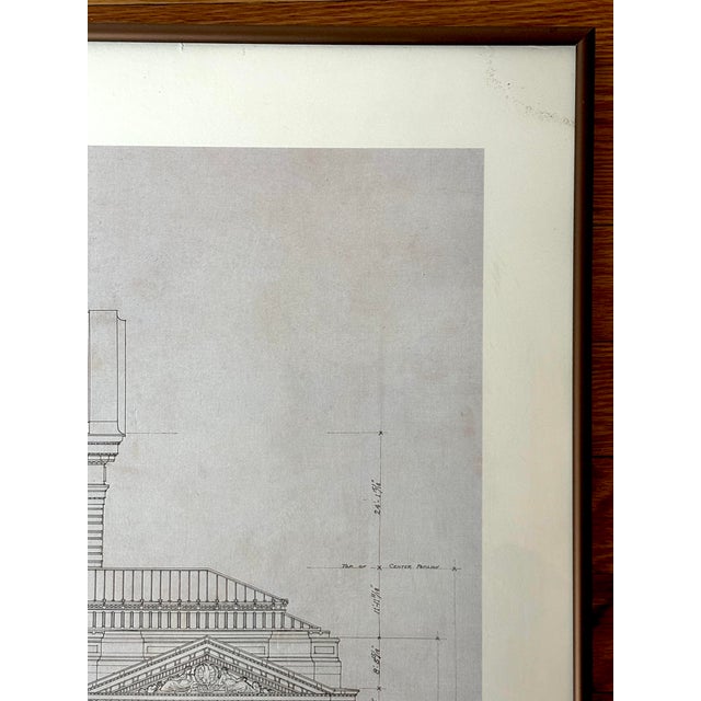 Limited Architectural Lithograph Commemorating the New York Public Library 1911-1986, Framed For Sale - Image 4 of 6