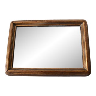 Vintage Art Deco Style Gilded Rectangular Wall Mirror For Sale