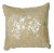 Beige & Silver 24" Pillow For Sale