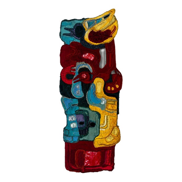 Cobra Abstract Textile Wall Art, 1960s For Sale