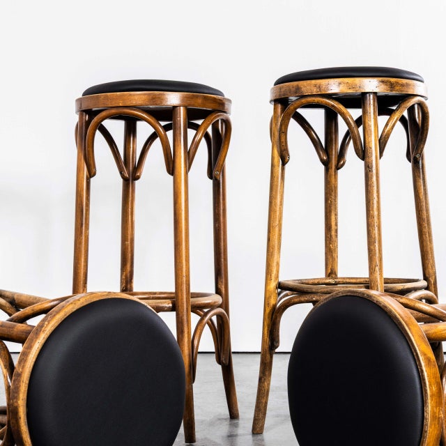 Vintage Oak and Bentwood Bar Stool, 1960s For Sale - Image 6 of 10