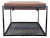 West Elm Reclaimed Wood Top End Table With Metal Frame For Sale