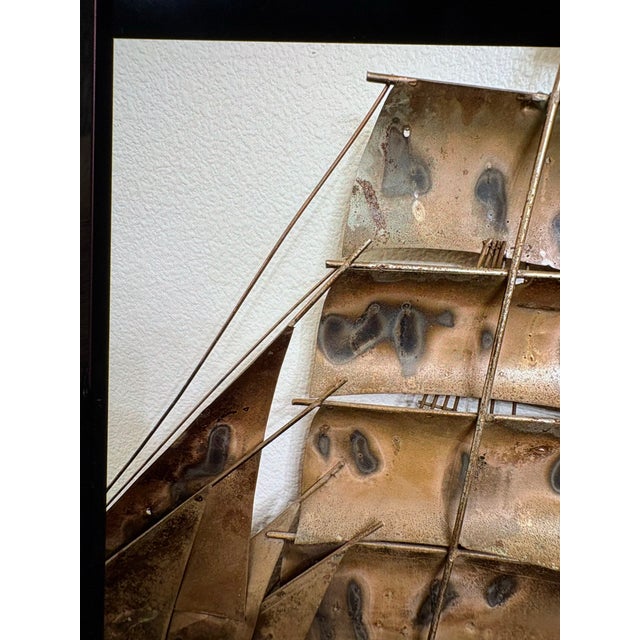1970s Brutalist Metal Ship For Sale - Image 10 of 11