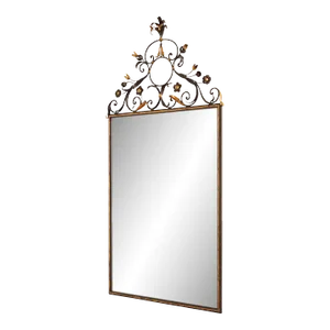 Late 20th Century LaBarge Italian Wrought Iron Wall Mirror