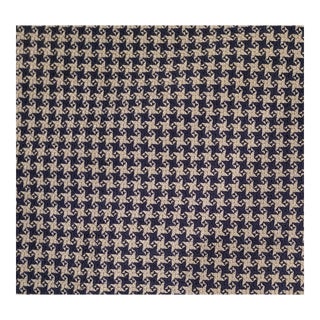 Vintage Ralph Lauren "Lafayette" Linen Blend Houndstooth Fabric- 3.75 Yards For Sale